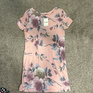Pink floral dress